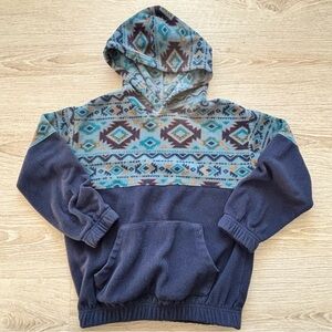 Sonoma Supersoft Fleece with Blue and Orange Accents